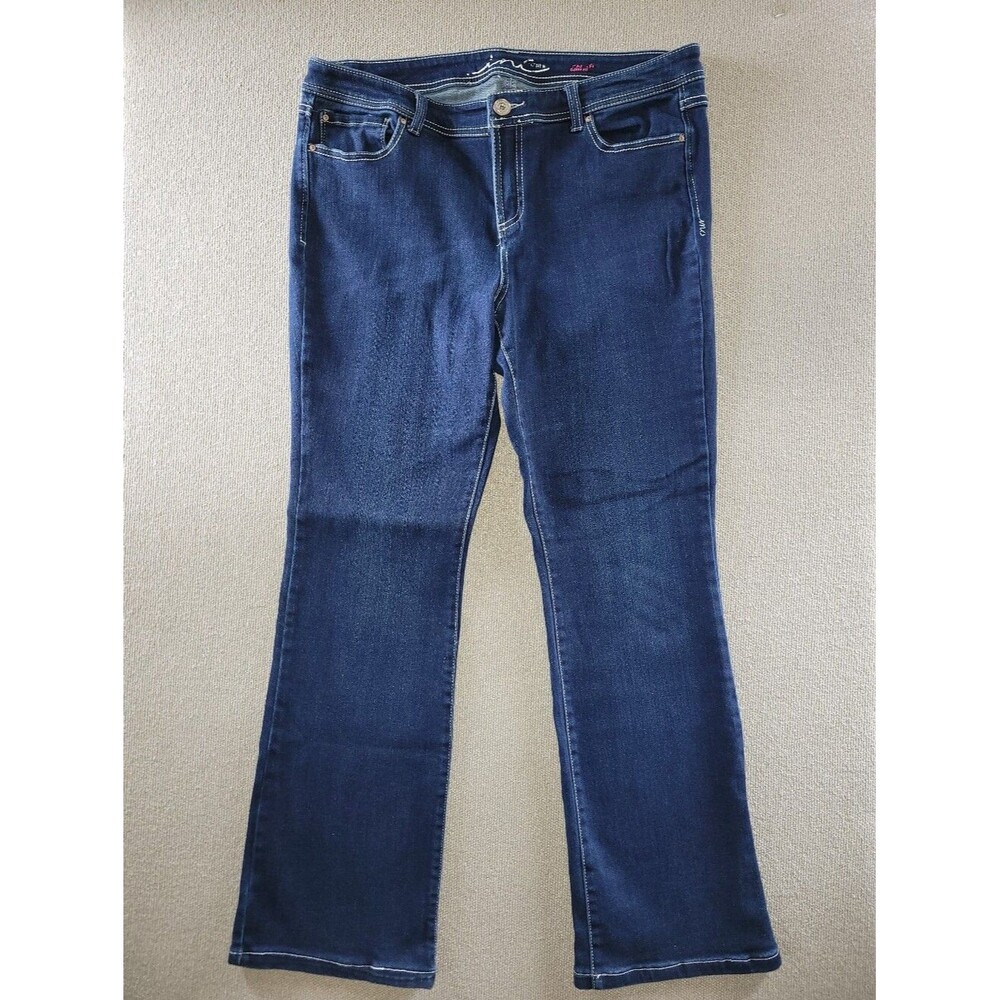 INC Size 14 bootleg Curvy Fit Blue Denim Jeans